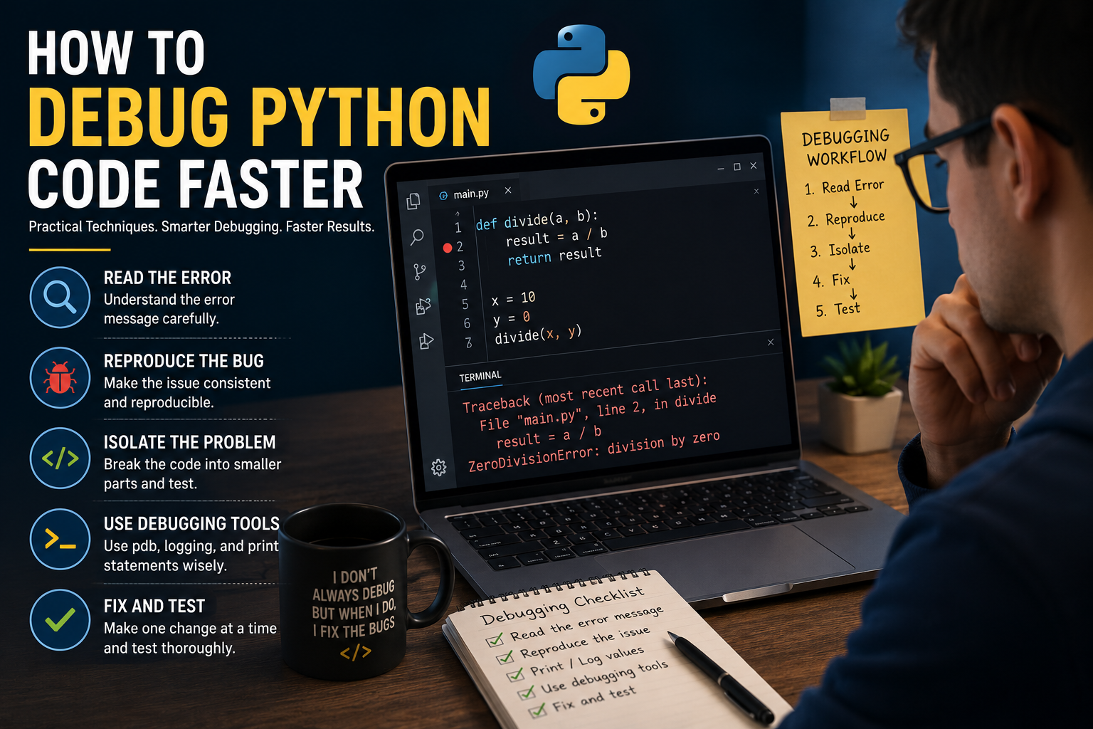 How to Debug Python Code Faster: A Practical Guide