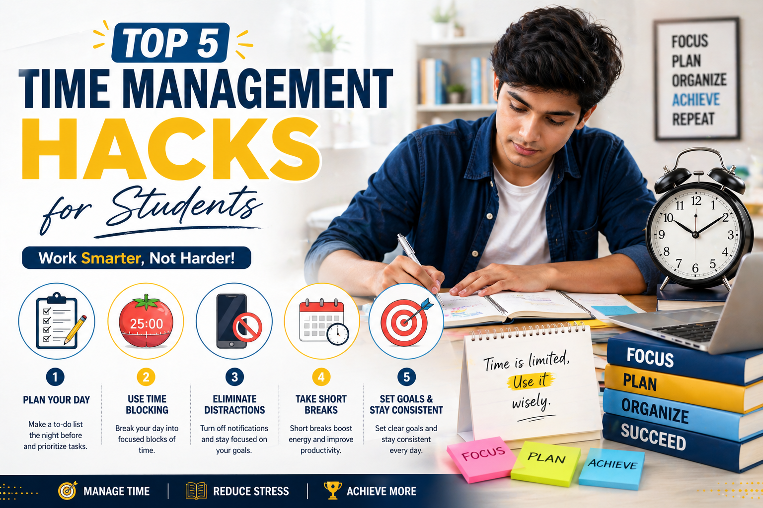 Top 5 Time Management Hacks for Students