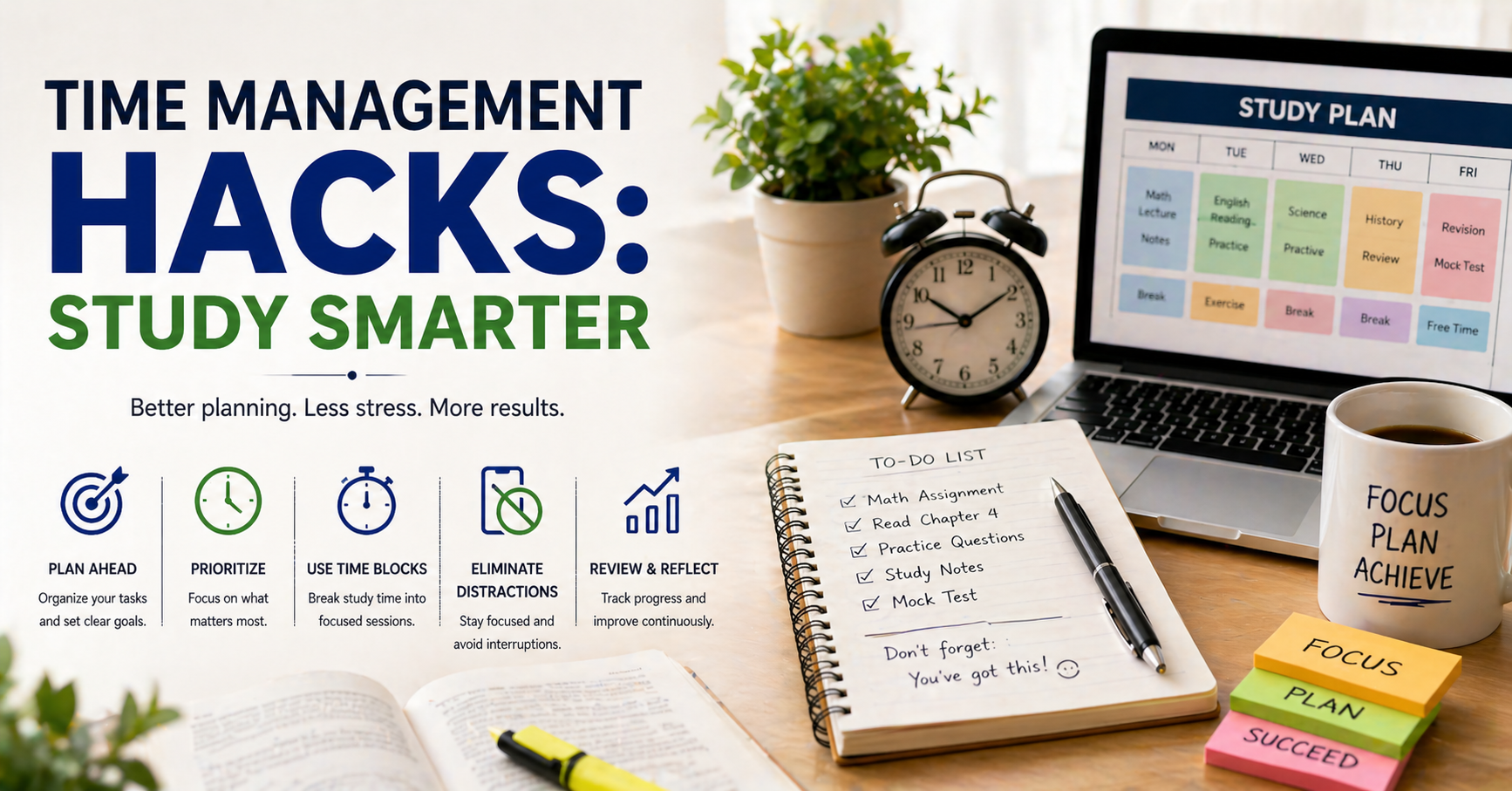 Time Management Hacks: Study Smarter