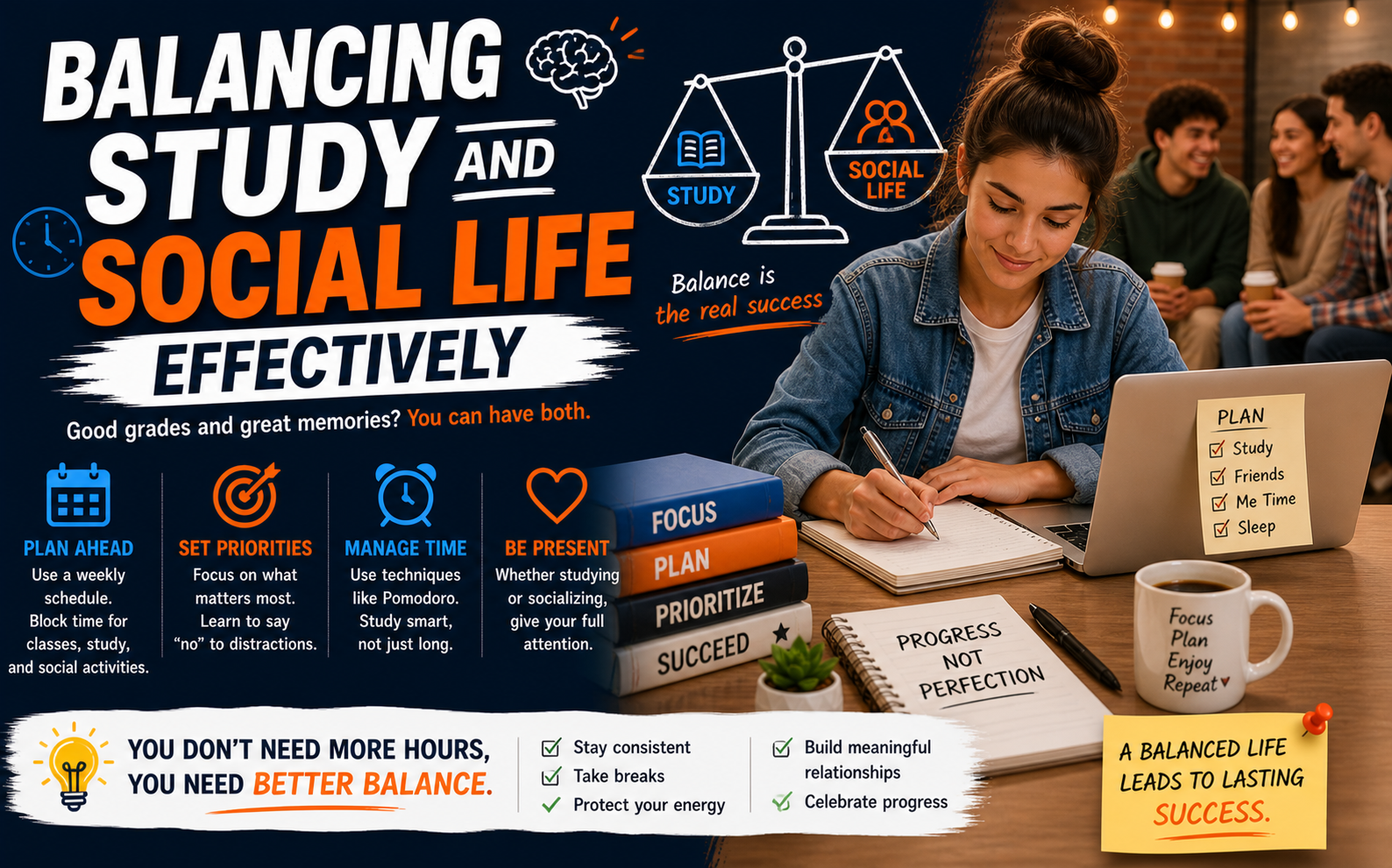 Balancing Study and Social Life Effectively
