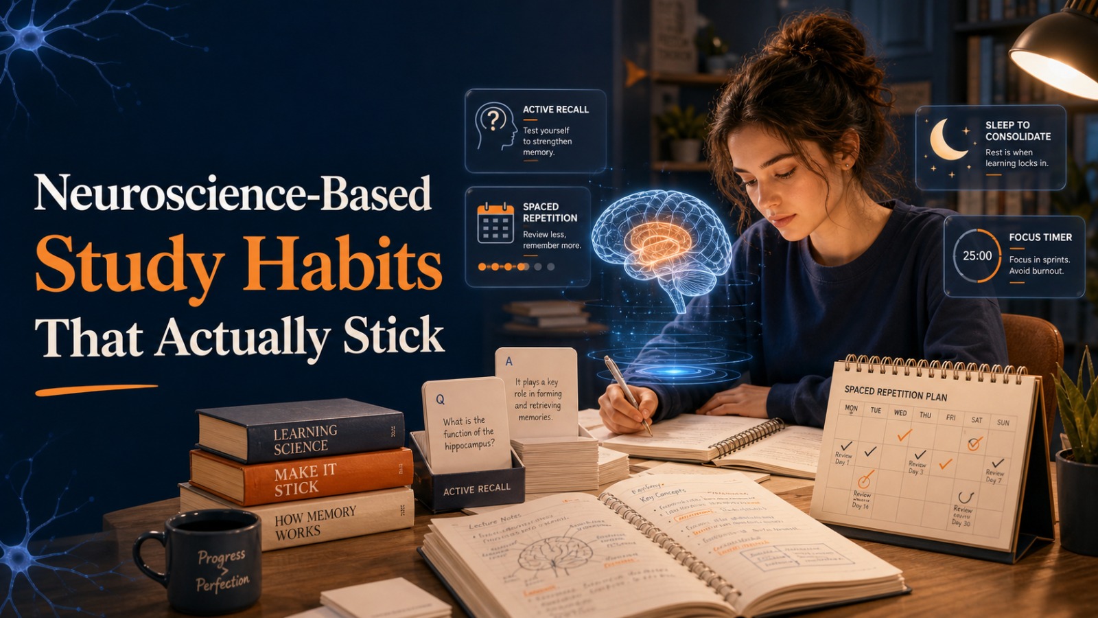 Neuroscience-Based Study Habits That Actually Stick
