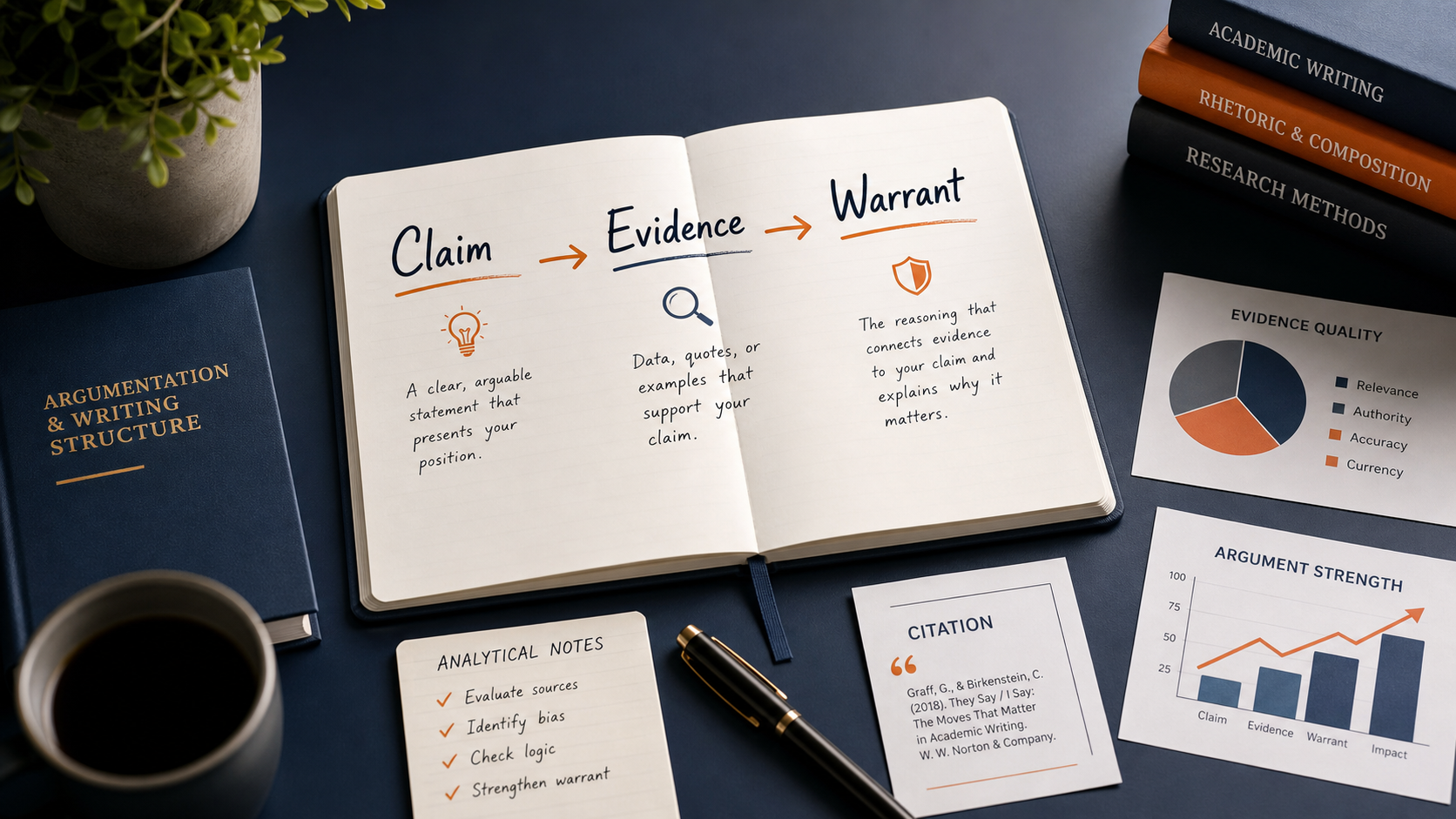 The Art of Argumentation: How to Build a Claim-Evidence-Warrant Structure That Feels Intelligent, Precise, and Unforgettable