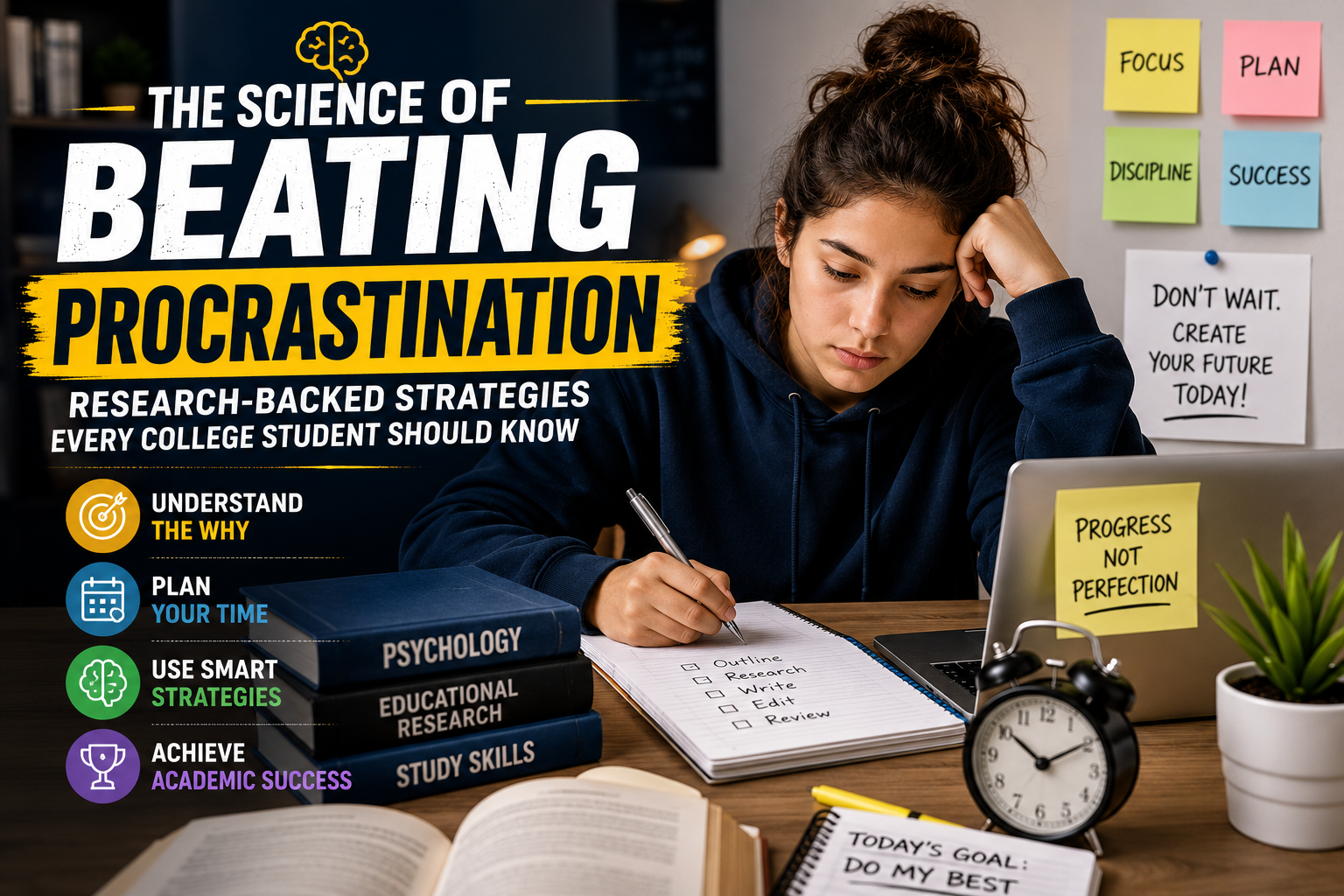 The Science of Beating Procrastination: Research-Backed Strategies Every College Student Should Know