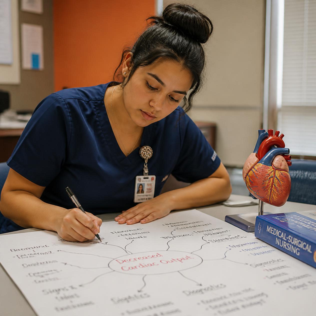 Nursing Concept Map for Heart Failure: Template & Example